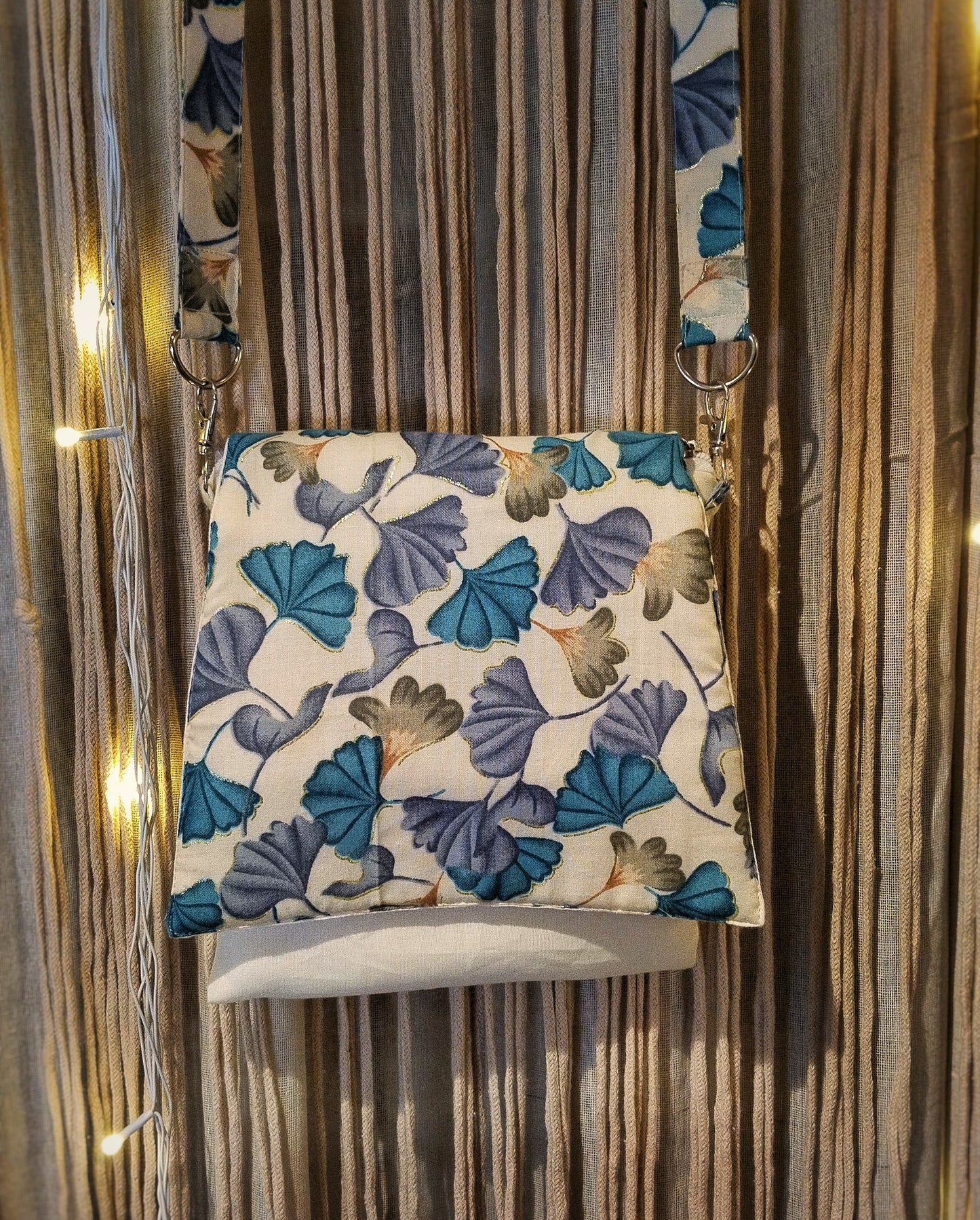 Botanic Breeze Cotton Sling Bag – Nature-Inspired Everyday Crossbody