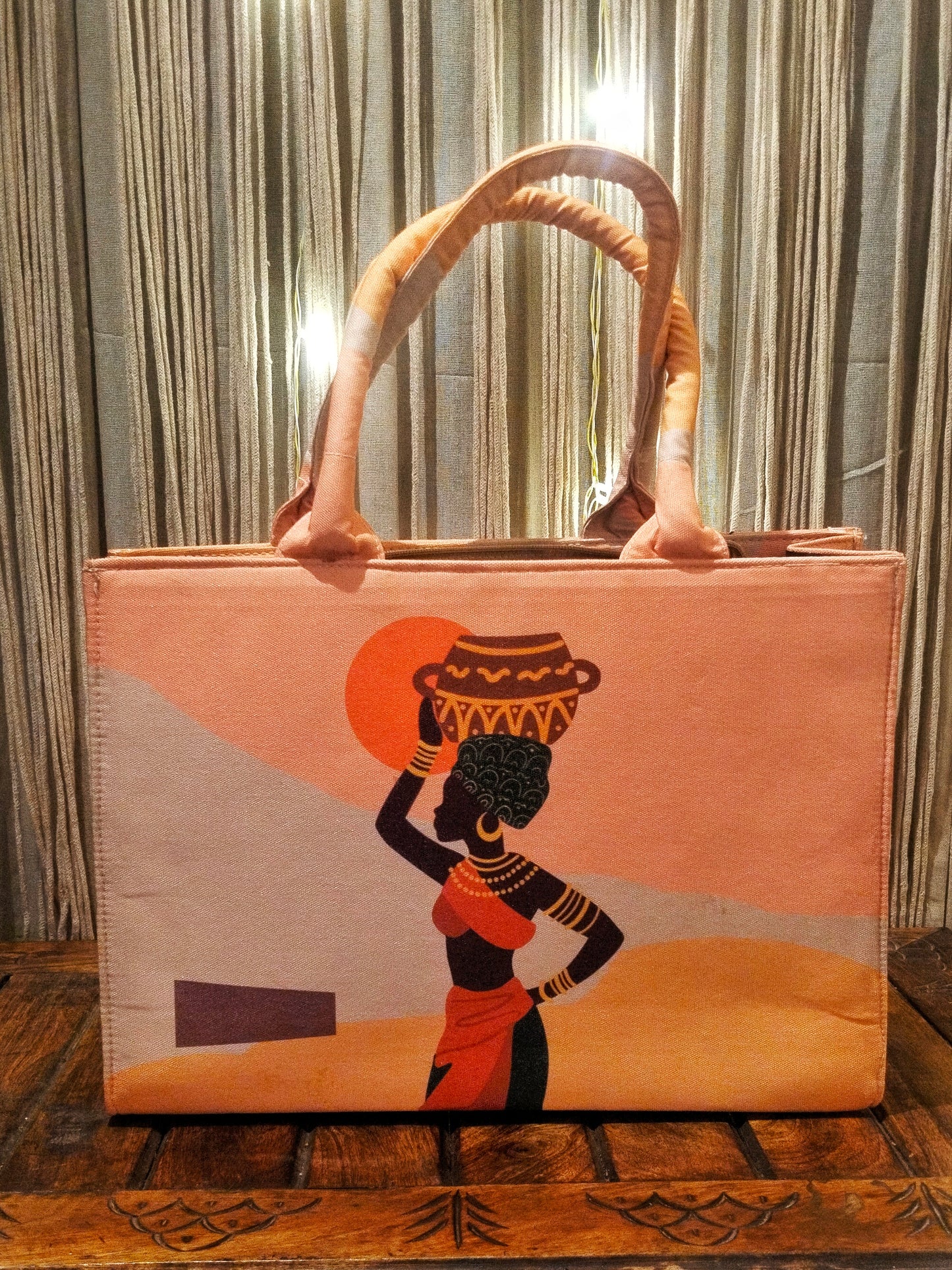 Saanjh Laptop Tote | Sustainable Cotton Canvas Laptop Bag (15.6”)