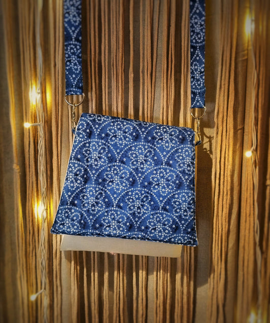 Midnight Indigo Ethnic Sling Bag – Boho Chic Everyday Essential